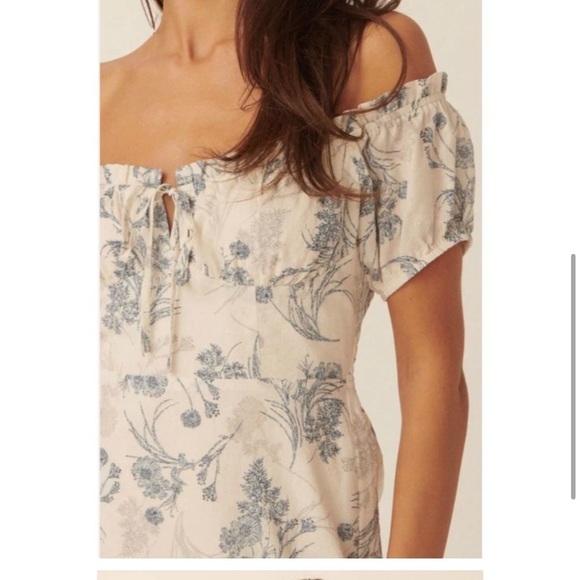 Promesa Flowers In The Wind Mini Smocked Baby Doll Dress Cream Orange FLORAL S - Picture 4 of 9